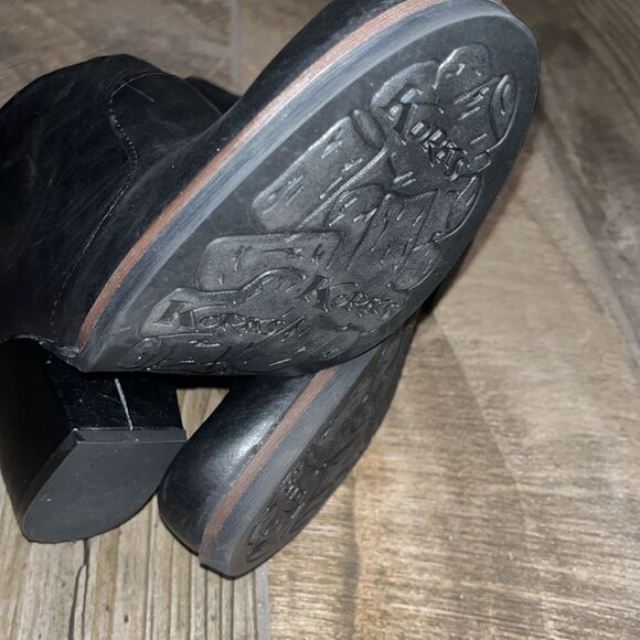 Korks black leather boots - Picture 3 of 5